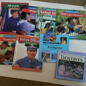 ​Lot of 8 Community Helpers Children’s Books - Educational Career Library